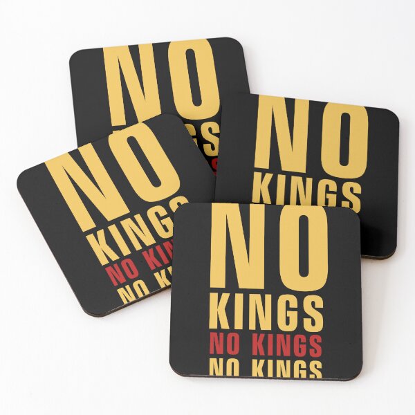 Item preview, Minimalistic design NO KINGS - rebellious "NO KINGS" message  designed and sold by All-Of-Art.