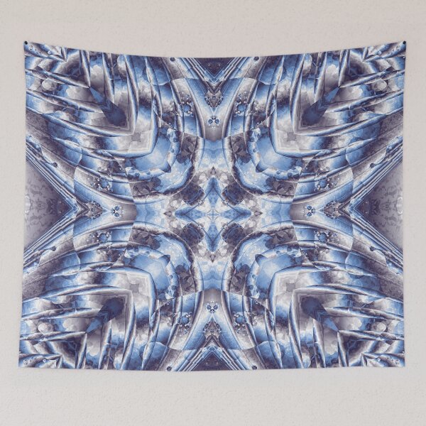 Item preview, Blue and Silver Abstract designed and sold by GisselEscudero.