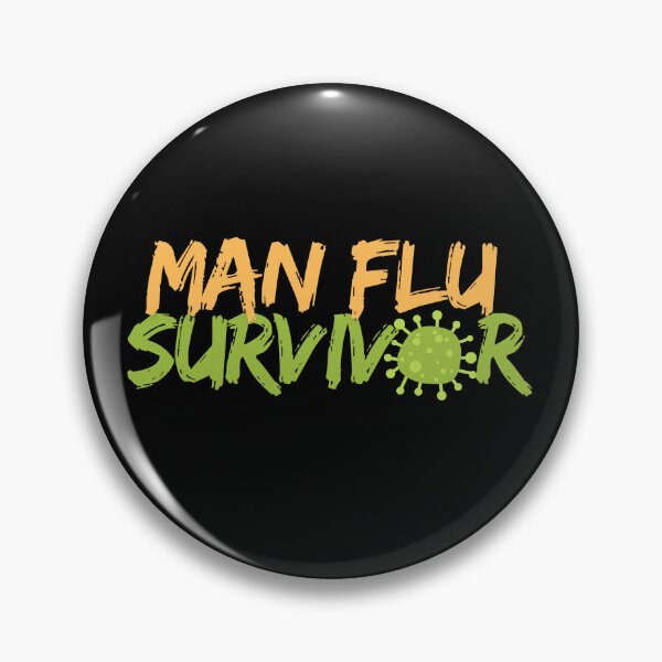 Item preview, Man Flu Survivor Funny T-Shirt designed and sold by EvocatiVerse.
