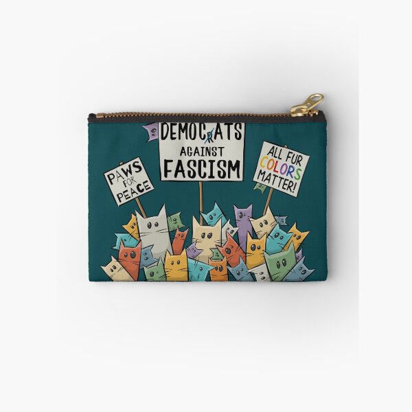 Item preview, Democratic Cats Protest Against Fascism & For Diversity designed and sold by Skizzenmonster.
