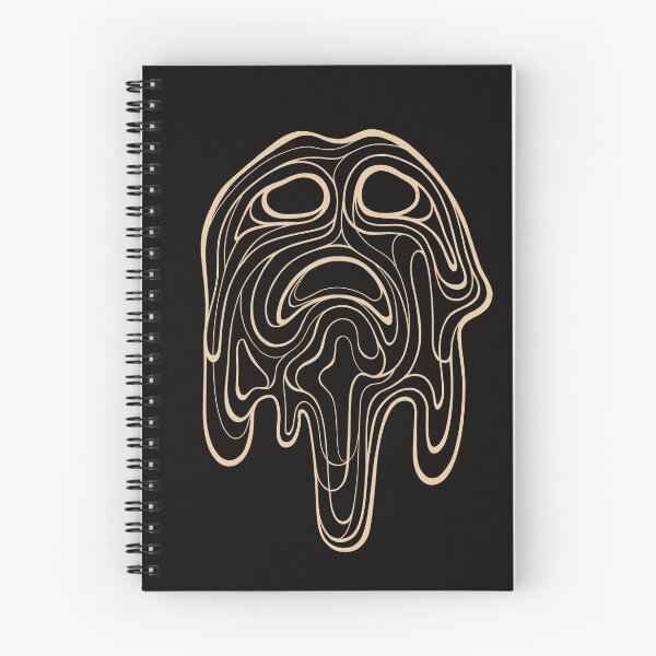 Item preview, Line Art Face Despair (on black) designed and sold by Alesa-Aleks.