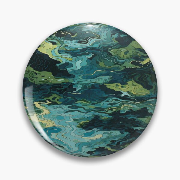 Item preview, Water ripple reflections in a forest lake camouflage pattern designed and sold by Designbes.