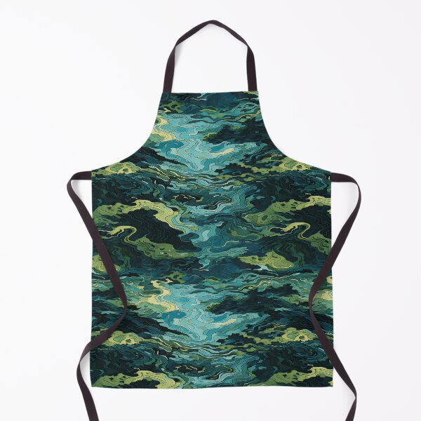 Item preview, Water ripple reflections in a forest lake camouflage pattern designed and sold by Designbes.
