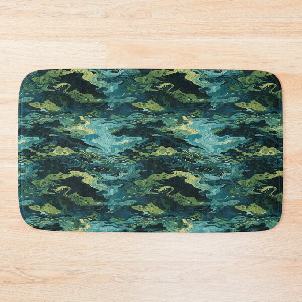 Item preview, Water ripple reflections in a forest lake camouflage pattern designed and sold by Designbes.