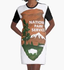 Nationalpark Service T-Shirt Kleid
