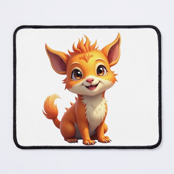 Item preview, Cute orange mythical creature designed and sold by Phanteom.
