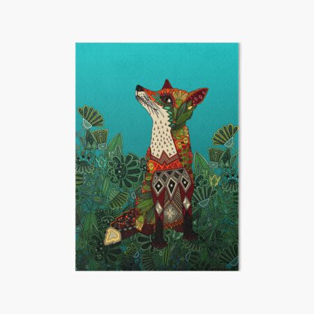 Aperçu de l'œuvre renard floral créée et vendue par scrummy.