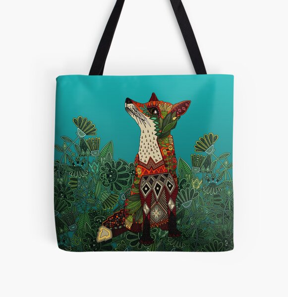 Aperçu de l'œuvre renard floral créée et vendue par scrummy.