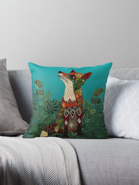 Item preview, floral fox designed and sold by scrummy.