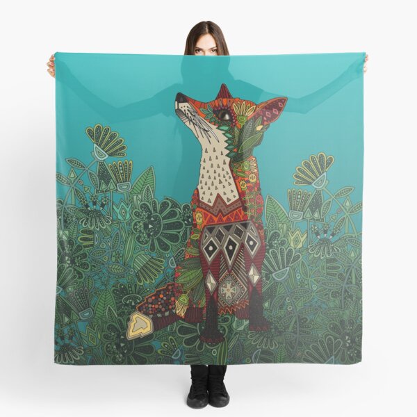 Aperçu de l'œuvre renard floral créée et vendue par scrummy.