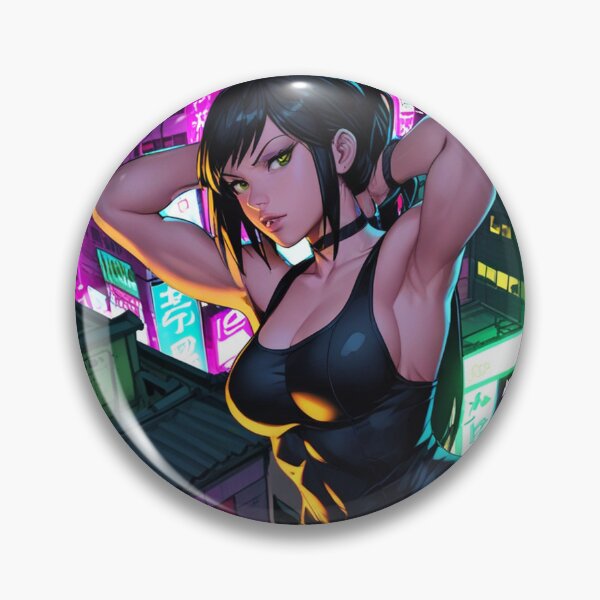 Item preview, Ninja Assassin Female Anime Manga illustration pop culture designed and sold by Vintage Designs +.
