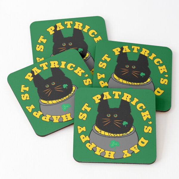 Item preview, St Patrick’s Lucky Shamrock Cat designed and sold by chowlet.