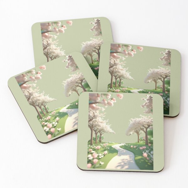 Item preview, 3d peach blossom petal in green spring garden  designed and sold by Rainbow Paws Garden.