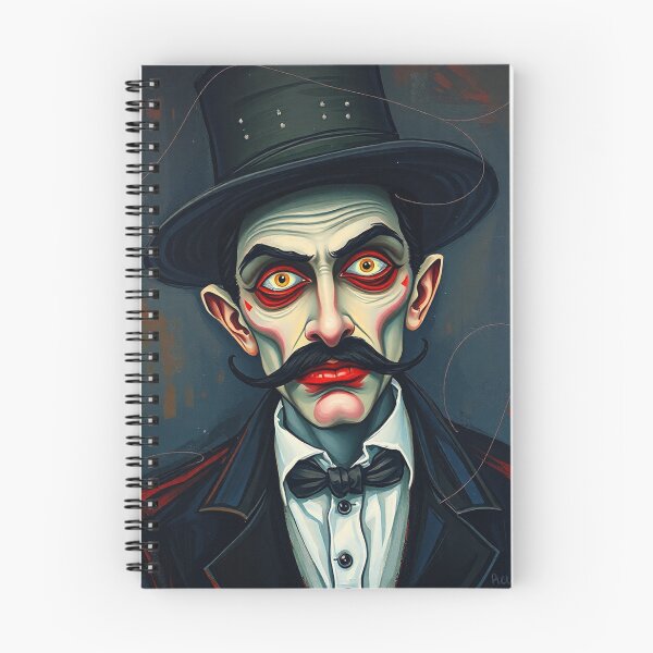 Item preview,  Creepy stylized Haunted House  portrait of a old man with a mustache designed and sold by Vintage Designs +.