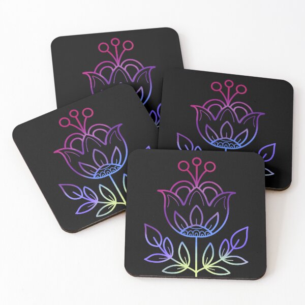 Artikelvorschau, Regenbogen Volkskunst Blume entworfen und verkauft von MindfulArtSandy.