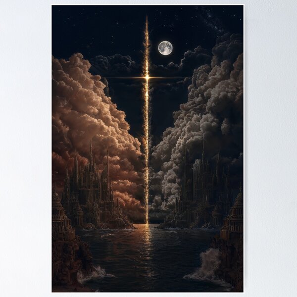 Aperçu de l'œuvre Lumière de la division lunaire créée et vendue par BreezeStudio.