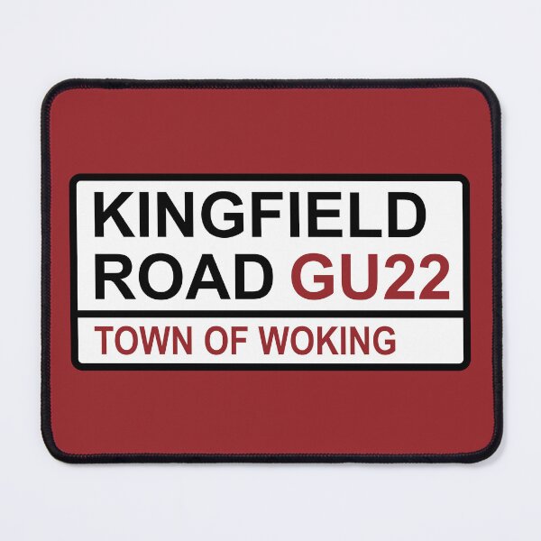 Item preview, Woking Kingfield Road Iconic Street Sign designed and sold by DelfDesign.