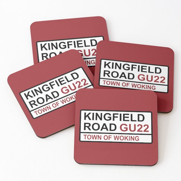 Item preview, Woking Kingfield Road Iconic Street Sign designed and sold by DelfDesign.