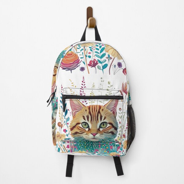 Item preview, Ginger Tabby Cat Amongst Wildflowers designed and sold by Shoot-The-Moon.