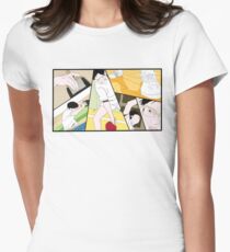 Ping Pong The Animation Print Women's Fitted T-Shirt