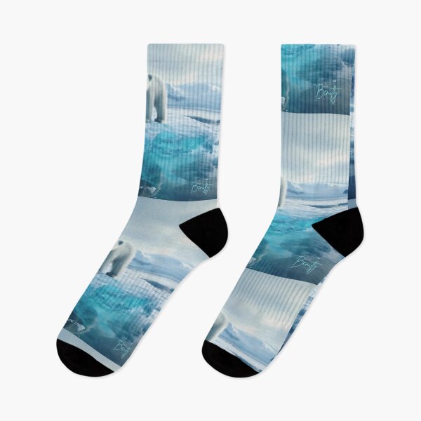 Item preview, Save Our Glaciers – Polar Bear on Melting Ice -Blue Ocean Climate Art designed and sold by Benitty.