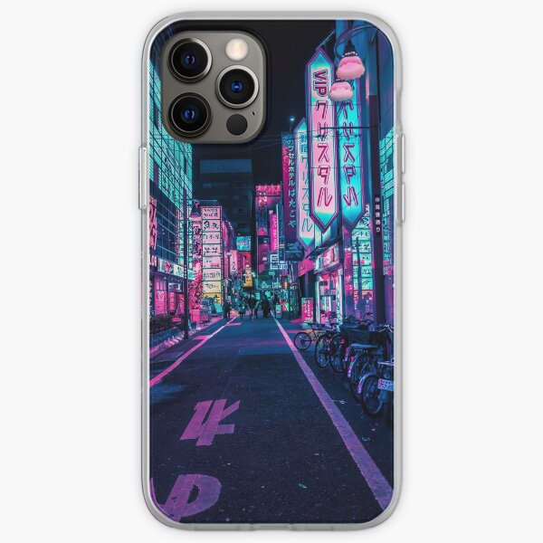 Tokio - Un país de las maravillas de neón Funda blanda para iPhone