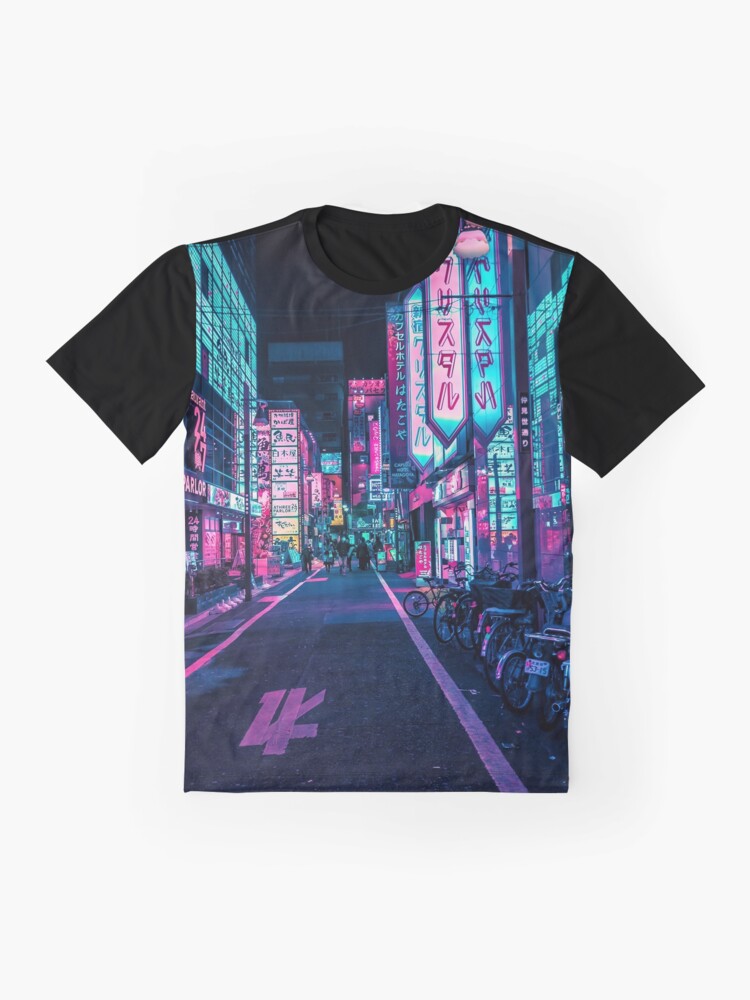 Alternate view of Tokyo - A Neon Wonderland Graphic T-Shirt