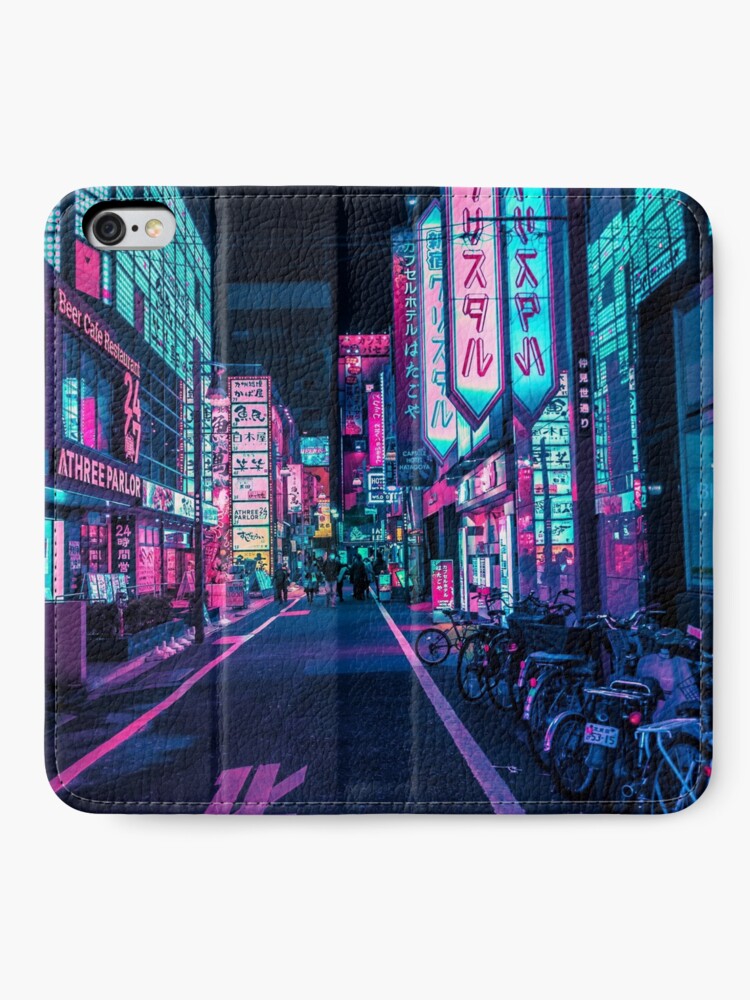 Alternate view of Tokyo - A Neon Wonderland iPhone Wallet