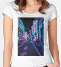 Tokyo - A Neon Wonderland Fitted Scoop T-Shirt