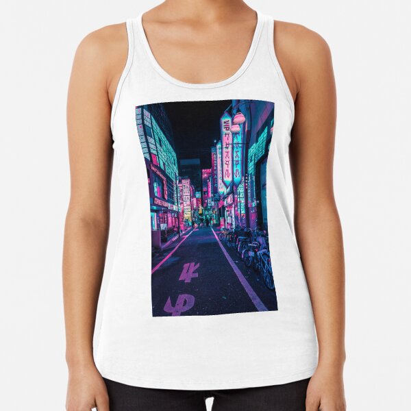Tokyo - A Neon Wonderland Racerback Tank Top