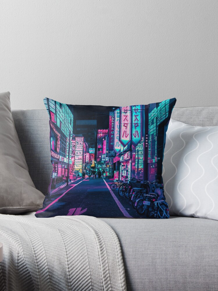 Neon throw cheap pillows