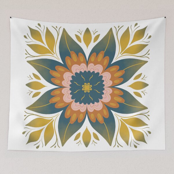 Artikelvorschau, Blumenmandala entworfen und verkauft von FuriByDesign.