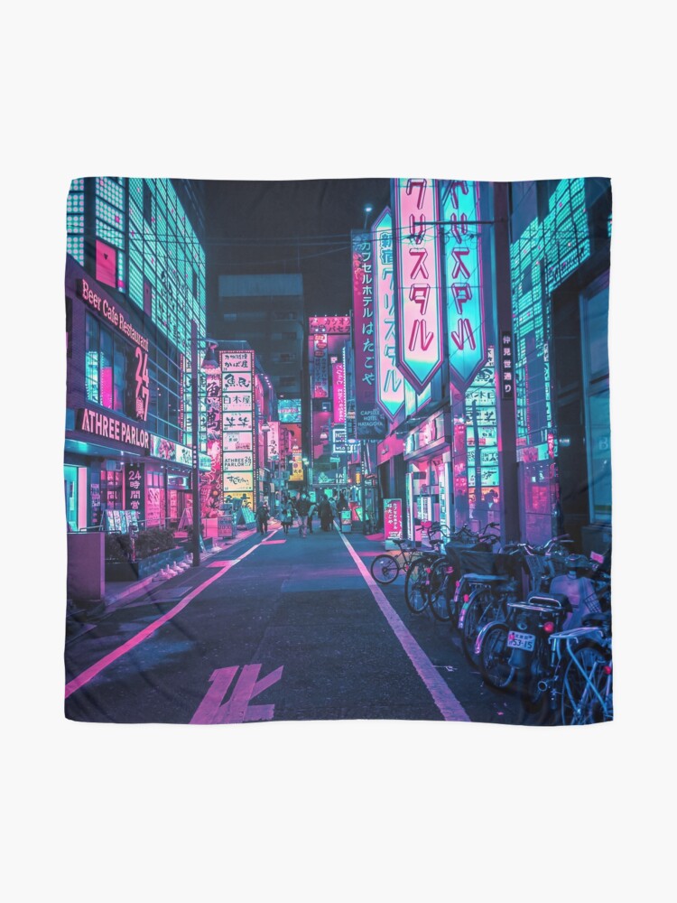 Alternate view of Tokyo - A Neon Wonderland Scarf