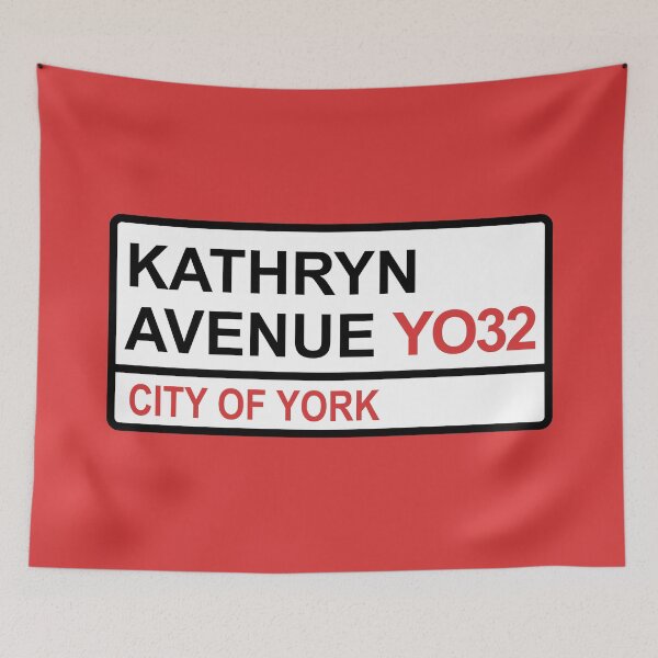 Item preview, York City Kathryn Avenue Iconic Street Sign designed and sold by DelfDesign.