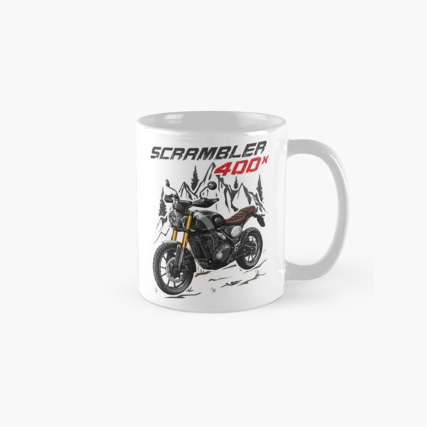 Item preview, Motorcycle Scrambler 400X (Phantom Black Silver Ice) for Motorcycle Riders designed and sold by MotoApparelHub.