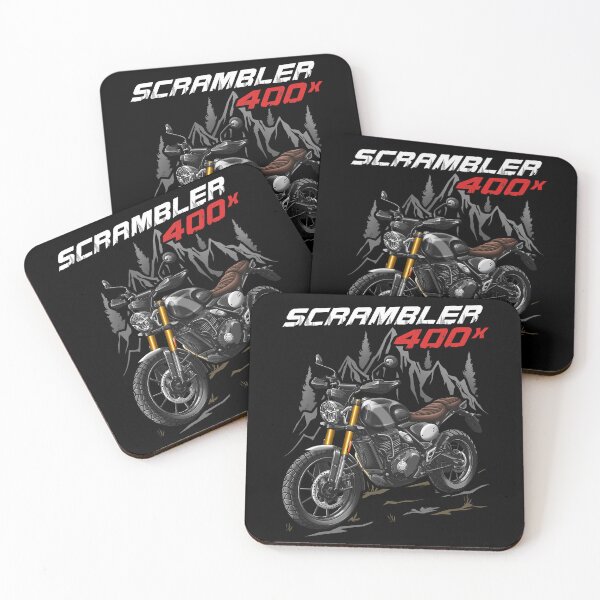 Item preview, Motorcycle Scrambler 400X (Phantom Black Silver Ice) for Motorcycle Riders designed and sold by MotoApparelHub.