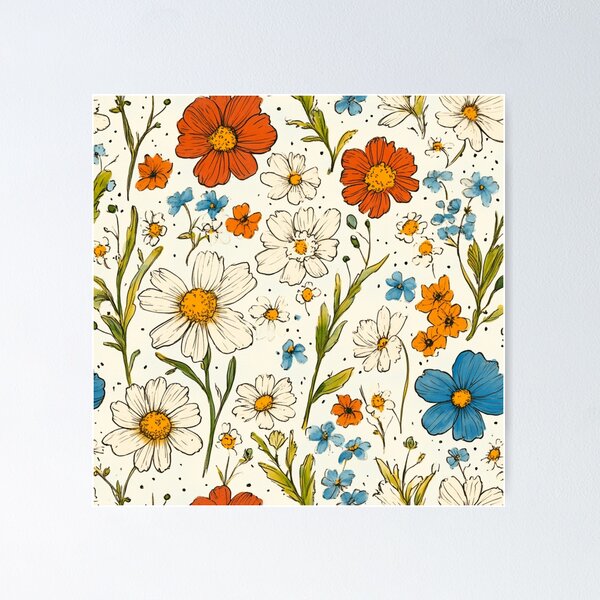 Item preview, Floral Patchwork Pattern Design designed and sold by SoulusShop.