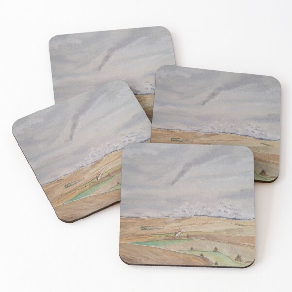 Item preview, Watercolor of Causse Méjean – Wild landscape of Lozère designed and sold by Alain DIVINE.
