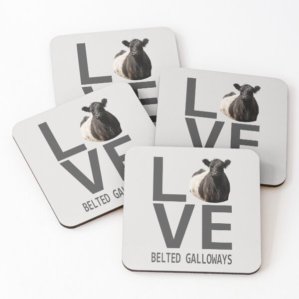 Item preview, LOVE Belted Galloway Cows III designed and sold by Jane Stanley Photography.