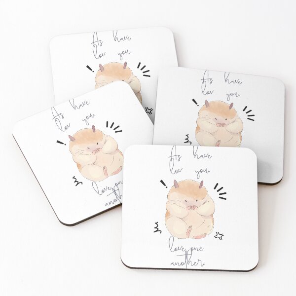 Item preview, Love One Another - Cute Hamster designed and sold by KA-Design-Art.