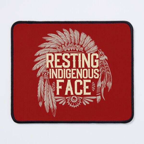 Item preview, Resting Indigenous Face designed and sold by GregArtShop.