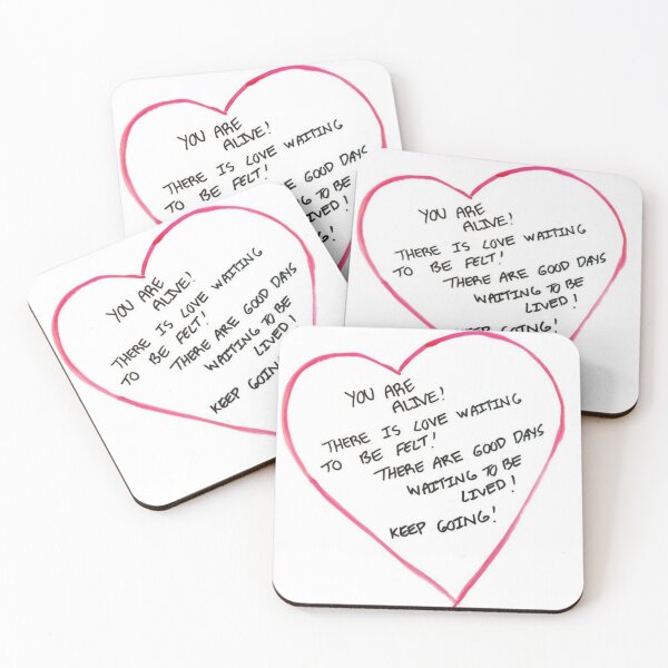 Item preview, You are alive quote heart doodle designed and sold by Mowgv.