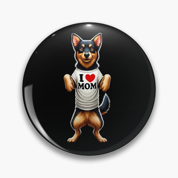 Item preview, Australian Kelpie Mom I Love Mom Australian Kelpie Lover designed and sold by Kimberley King Art  King Art.