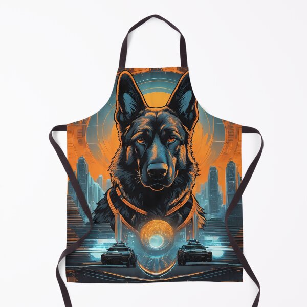 Item preview, Cyber Dog – Futuristic German Shepherd Sci-Fi Art designed and sold by MystiqSlav.