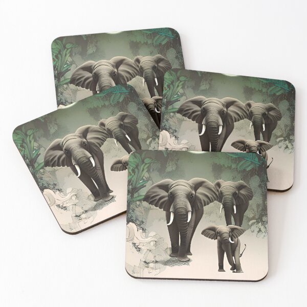 Item preview, Elephant Family designed and sold by BinskisWonder.