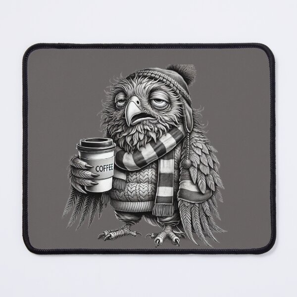 Item preview, sleepy winter owl designed and sold by ascysko.