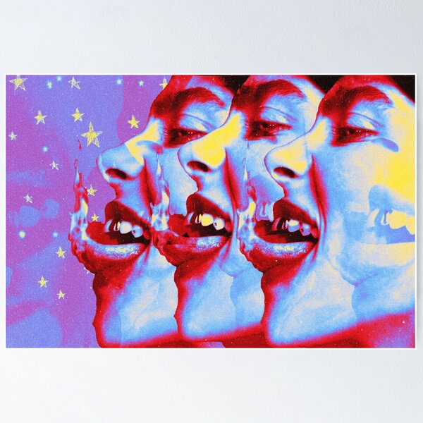 Item preview, Billy Eyelid Flame Tongue Fan Art Pop Art designed and sold by popartdemo.