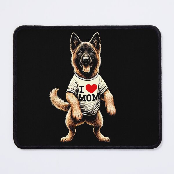 Item preview, Belgian Malinois Mom I Love Mom Belgian Malinois Lover designed and sold by Kimberley King Art King Art.