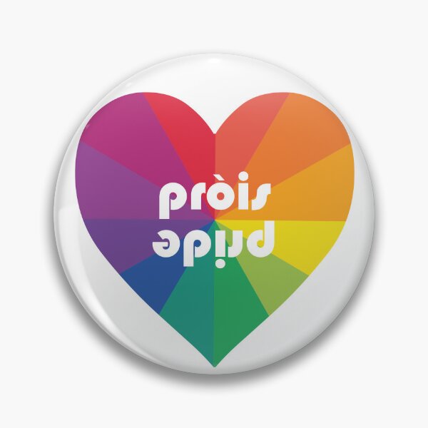 Item preview, pride | pròis in rainbow heart designed and sold by Mamaidh Made.