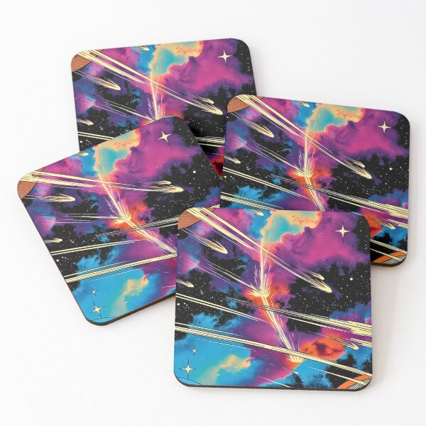 Item preview, Arte de camuflaje de nebulosa de lluvia de meteoritos colorida designed and sold by CamouflageLab.